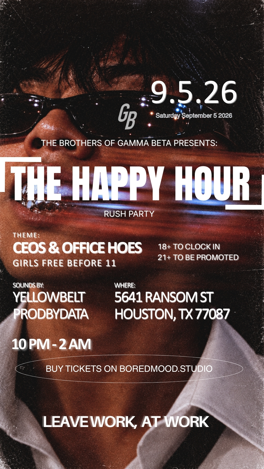 houston gamma beta presents: the happy hour rush party